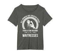 Camicie da Cameriera Donna | Cameriera Maglietta, Donna Plus-Size, Asfalto, 2X