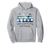 Camicie da coro I Just want to Sing with Friends per coro maschile Felpa con Cappuccio