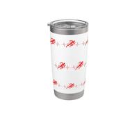 Camicie da corsa Design Maratona Grafica Running Heartbeat Run Bicchiere termico in acciaio inox doppia parete
