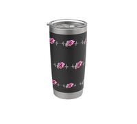 Camicie da corsa Design Maratona Grafica Running Heartbeat Run Bicchiere termico in acciaio inox doppia parete
