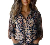 Camicie Da Donna In Cotone Di Lino Oversize Comodo Traspirante Blusa Scollo a V Casual Classica Leggero Camicetta Con Bottoni Spiaggia Lavoro Maglietta Tinta Unita Vintage Vacanza Fantasia Maglia Tees