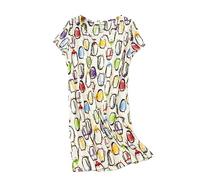 Camicie da Notte Donna Comodo Semplice Pigiami Camici Vestaglia Accappatoi Camicia da Notte Manica Corta Taglie Forti