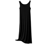 Camicie da notte lunghe per le donne nel Regno Unito, camicia da notte a canotta da donna, vestibilità larga, senza maniche, camicia da notte in cotone con scollo a U, camicia da notte taglie forti