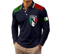 Camicie da uomo a maniche lunghe, casual, taglio sottile, top stampato per l'uso quotidiano, perfetto per l'autunno e l'inverno, si adatta bene ai jeans per abiti eleganti, bracciale cronometro, Blu