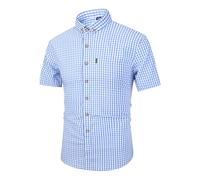 Camicie da uomo casual a righe per tutti i giorni, eleganti, comode e ideali per le attività all'aria aperta Uomo Elegante Camicia, Azzurro, S