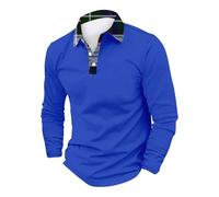 Camicie da uomo Regular Fit Camicetta a maniche lunghe Camicetta da uomo Autunno Cotone Velluto a coste Uomo Business Slim Casual Camicia a maniche lunghe Atletica Sport, Blu, M