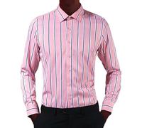 Camicie da uomo vestibilità regolare a maniche lunghe camicetta stile felpa da uomo inverno più velluto ispessito caldo a prova di freddo felpa pesante atletica sport abbigliamento da lavoro top, rosa
