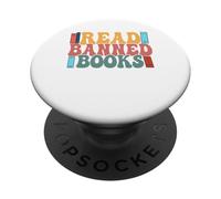 Camicie della biblioteca per le donne Libro dei topi di biblioteca che ho letto libri vietati PopSockets PopGrip Adesivo