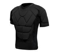 Camicie di compressione imbottite da uomo con protezione del torace, delle costole, delle spalle e della schiena, per il torace, calcio, baseball, Paintball