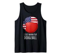 Camicie Dodgeball da Uomo per Ragazzi | Voglio Solo Giocare Dodgeball Canotta