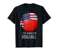 Camicie Dodgeball da uomo per ragazzi | Voglio solo giocare Dodgeball Maglietta