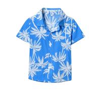 Camicie hawaiane casual con bottoni a maniche corte per ragazzi, alla moda, per la spiaggia, Aloha, Luau, camicie da cerimonia per ragazze, vacanza estiva, floreali, carine, grafiche, turista, costume