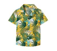 Camicie hawaiane casual con bottoni a maniche corte per ragazzi, alla moda, per la spiaggia, Aloha, Luau, camicie da cerimonia per ragazze, vacanza estiva, floreali, carine, grafiche, turista, costume