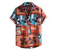 Camicie hawaiane casual da uomo Button Down Cruise Tropical Caraibi Camicia a maniche corte Beach Hawaiian Palm Tree Summer Graphic Floral Funny Bowling Messico Cruise Shirts Camicia da uomo anni '80,