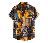 Camicie hawaiane casual da uomo Button Down Cruise Tropical Caraibi Camicia a maniche corte Beach Hawaiian Palm Tree Summer Graphic Floral Funny Bowling Messico Cruise Shirts Camicia da uomo anni '80,