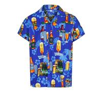 Camicie Hawaiane da Uomo, Camicie a Maniche Corte Divertenti - Camicia Hawaiana Button Down, Camicia Uomo per Festa della Birra - Camiciotto Brutto, Accessori Addio al Celibato o Camiciotto Vacanza