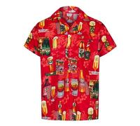 Camicie Hawaiane da Uomo, Camicie a Maniche Corte Divertenti - Camicia Hawaiana Button Down, Camicia Uomo per Festa della Birra - Camiciotto Brutto, Accessori Addio al Celibato o Camiciotto Vacanza