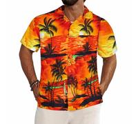 Camicie Hawaiane da Uomo, Camicie a Maniche Corte Divertenti - Camicia Hawaiana Button Down, Camicia Uomo per Festa della Birra - Camiciotto Brutto, Accessori Addio al Celibato o Camiciotto Vacanza