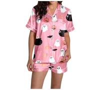 Camicie Manica Corta Beach Shirt Estate Button Down Camicie | struttura simile alla seta con maniche corte, bottoni sul davanti, adatta a giornate casual, viaggi, fine settimana rilassati