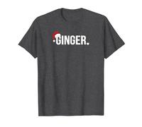 Camicie Natalizie abbinate per Amici, Ginger Redheads Maglietta, Uomo, Grigio Scuro, S