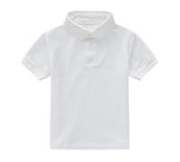 Camicie per bambini e bambine, a maniche corte, estive, casual, tinta unita, per le vacanze, maglietta con papillon, bianco, 2-3 Anni