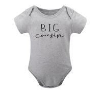 Camicie per cugini per bambini cugino gravidanza annuncio bambino vestiti grigio-stile-1 6 mesi