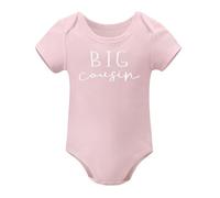 Camicie per cugini per bambini cugino gravidanza annuncio vestiti bambino rosa chiaro stile 6 mesi
