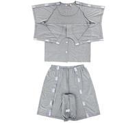 Camicie Post Chirurgia Spalla Per Uomo Donna A Strappo Maniche Abbigliamento Adattivo Pigiama Paziente,Camici Per L'assistenza Agli Anziani Camici Per Sono Facili Da Indossare Da Togliere C,L