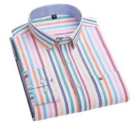 Camicie Uomo,Camicia Classica da Uomo A Righe Manica Lunga vestibilità Regolare Camicie alla Moda Camicie Casual con Bottoni Elegante Camicia Fantasia Funky Camicie da Lavoro Camicie Hawaiane da FES