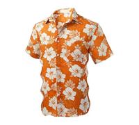 Camicie Uomo - Camicia Classica vestibilità Business Casual Antirughe Formale Camicia Comoda Camicia su Misura a Maniche Lunghe da Indossare e Vestire (Orange L)