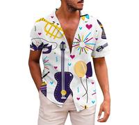 Camicie Uomo Camicia Cotone Uomo Camicia Coreana No Stiro Coreana Azzurra Jeans Manica Corta Completo Lino Estiva Moda