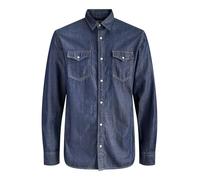 Jack & Jones Camicia Uomo Sheridan 12138115 Dark Denim Taglia L