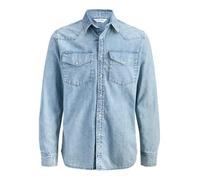 CAMICIE Uomo JACK&JONES 12289219 WESTERN MEDIUM BLUE