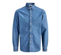 CAMICIE Uomo JACK&JONES 12289227 STANLEY MID BLUE