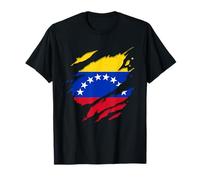 Camicie venezuelane orgogliose | Bandiera del Venezuela strappata strappata Maglietta