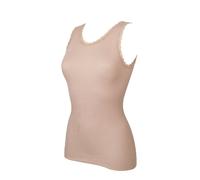 Camiciola canottiera RAGNO donna spalla larga con pizzo cachemirette leggera e c