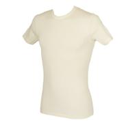 RAGNO Camiciola Canottiera Uomo Manica Corta Girocollo Wool & Silk WSK Articolo 601597 Lana e Seta, 002 Bianco Lana, M