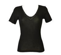 Camiciola donna INFIL mezza manica misto lana inserti in pizzo articolo 2M221172