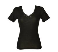 Camiciola donna INFIL mezza manica misto lana inserti in pizzo articolo 2M221172