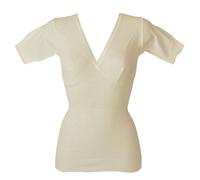 Camiciola donna LIABEL manica corta con forma del seno misto lana articolo 051/4