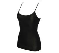 Canotta canottiera intima top RAGNO lana merino e seta donna 7402E bianco nero