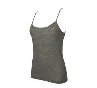 RAGNO Camiciola Donna Top laccino 85% Lana Merino e 15% Seta Articolo 07402E, 202M Ardesia Melange, XS