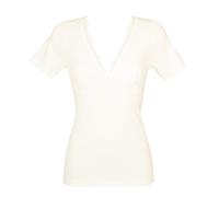 Camiciola donna VAJOLET by selina mezza manica misto lana forma seno con pizzo a