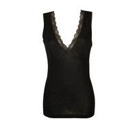 Camiciola donna VAJOLET by selina spalla larga misto lana con pizzo e forma del