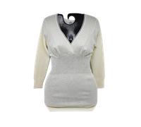 Camiciola Reggiseno Manica lunga Donna, Lana 100% RAGNO, Bianco cod.041L9