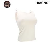 Camiciola Spalla Larga, Donna, Ecru, 074062, Sintonia Ragno