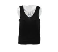 Camiciola Spalla Larga Donna, Lana/Seta RAGNO, Nero cod.024022