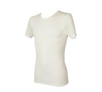 RAGNO Camiciola Uomo t-Shirt Intima Girocollo Manica Corta wonderwool Articolo 602317 100% Lana Merino, 003 Bianco Seta, L