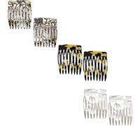 Camila Paris French Hair Side Comb 6 Pieces Handmade Decorative French Twist Combs Strong Hold Hair Clips for Women Hair Accessories P