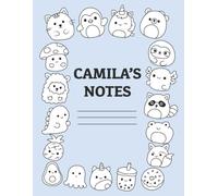 Camila's Notes: Lined Composition Notebook 180 pages | 170 Lined Pages with Extra Coloring Pages at the End of the Notebook | Personalized Notebook for Camila